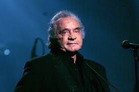 "Johnny Cash in his later years, and still in black"